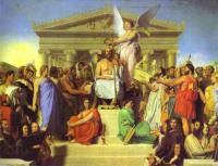 Ingres, Jean Auguste Dominique - The Apotheosis of Homer